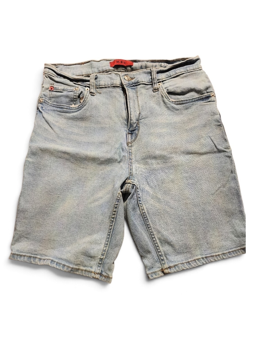 MBX Men's Light Blue Denim Jean Shorts -  Size 32 Slim